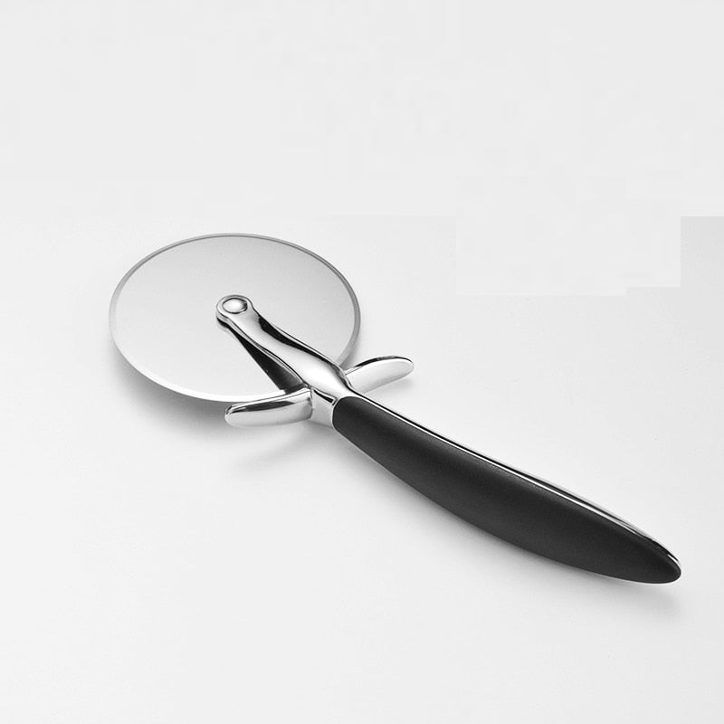 Stainless Steel Pizza Roller Cutter with Safety Guard by HitMyNeed