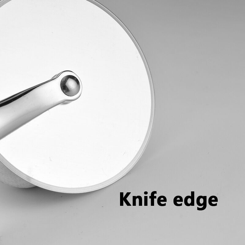 Stainless Steel Pizza Roller Cutter with Safety Guard by HitMyNeed
