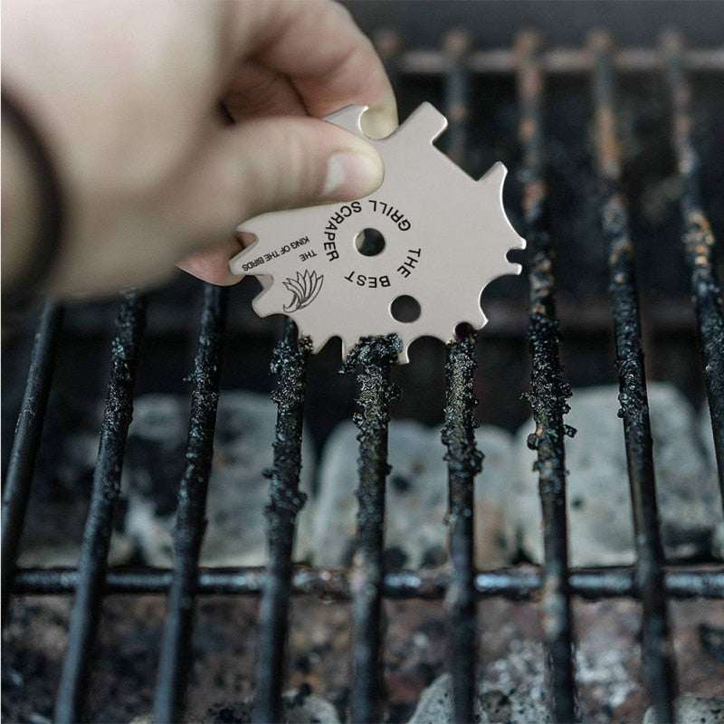 Stainless Steel Pocket Grill Scraper Tool by HitMyNeed