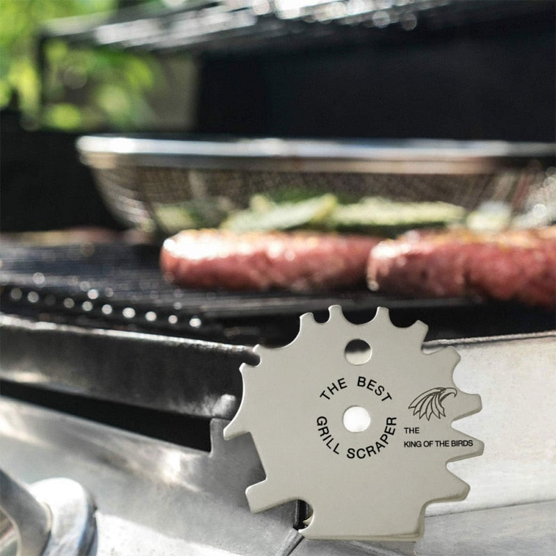 Stainless Steel Pocket Grill Scraper Tool by HitMyNeed