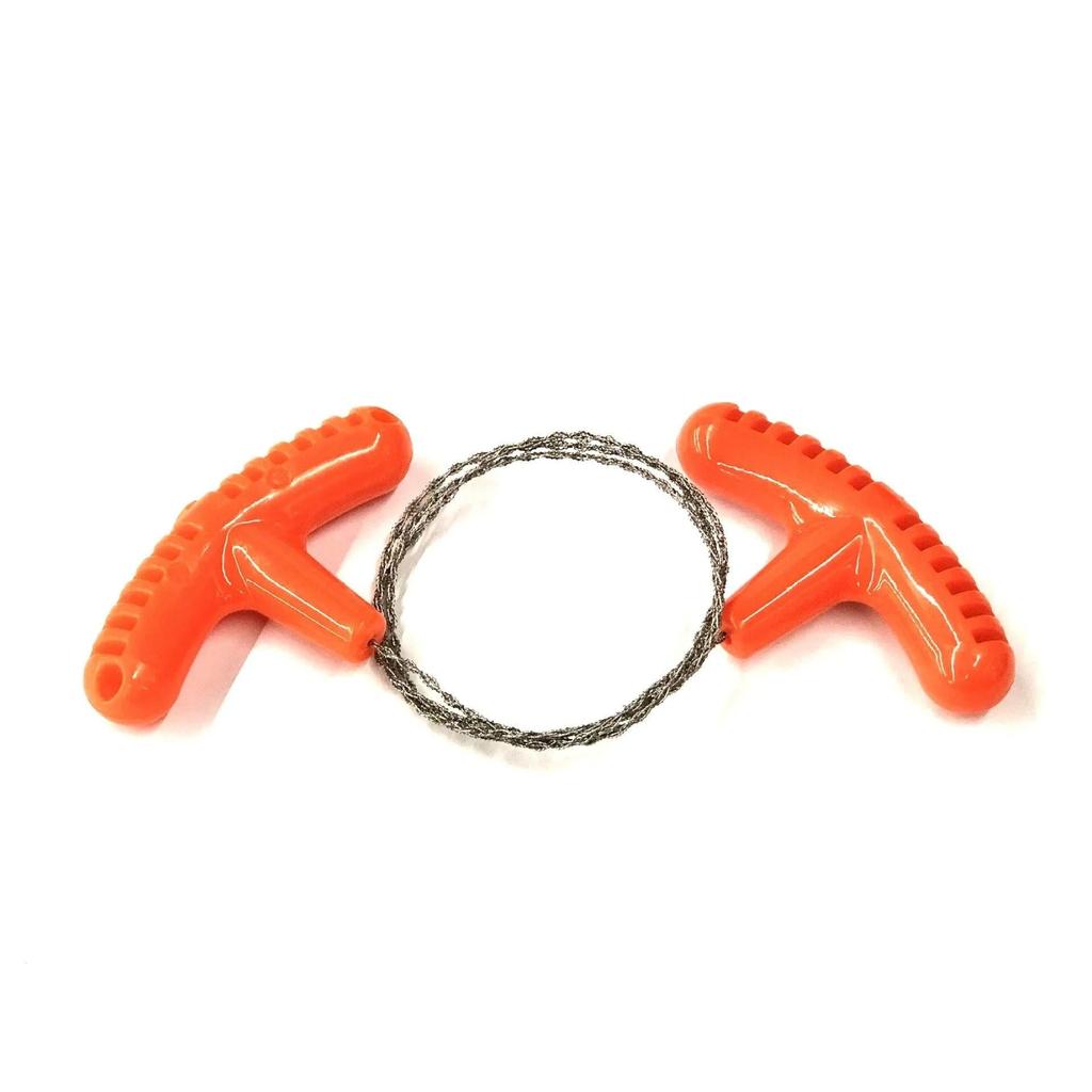 Stainless Steel Pocket Wire Saw - 70cm Orange by HitMyNeed