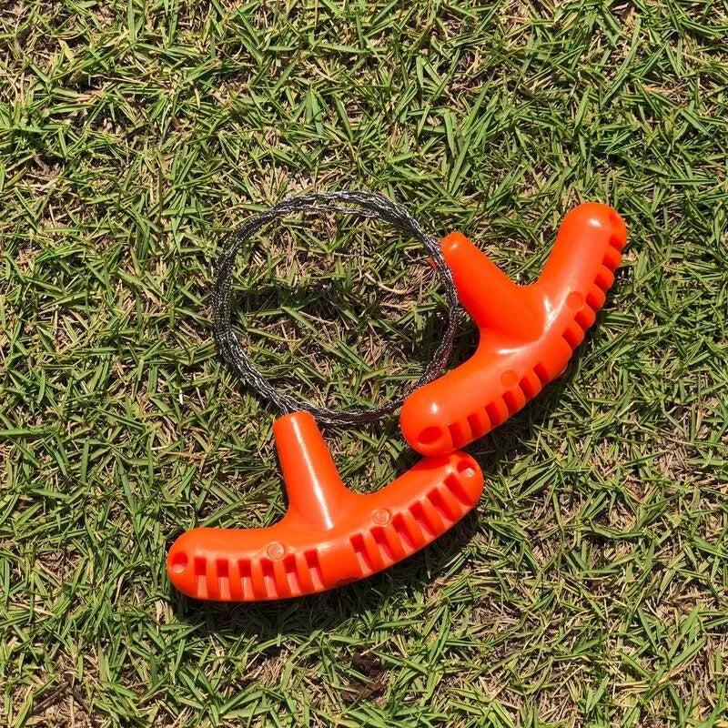 Stainless Steel Pocket Wire Saw - 70cm Orange by HitMyNeed