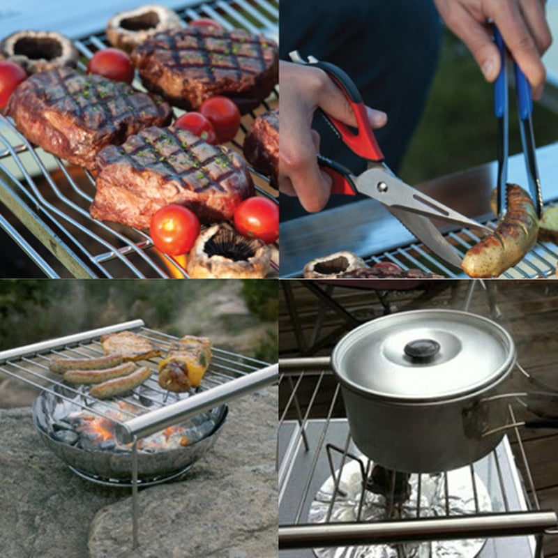 Stainless Steel Portable BBQ Grill by HitMyNeed
