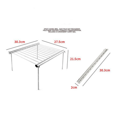 Stainless Steel Portable BBQ Grill by HitMyNeed