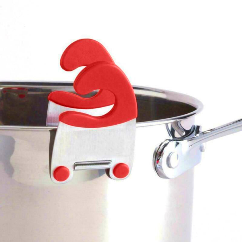 Stainless Steel Pot Side Clip Spoon Holder by HitMyNeed