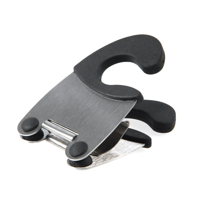 Stainless Steel Pot Side Clip Spoon Holder black by HitMyNeed