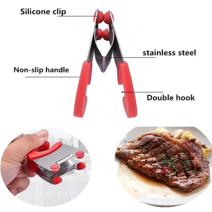 Stainless Steel Pot Spoon Holder with Silicone Clip by HitMyNeed