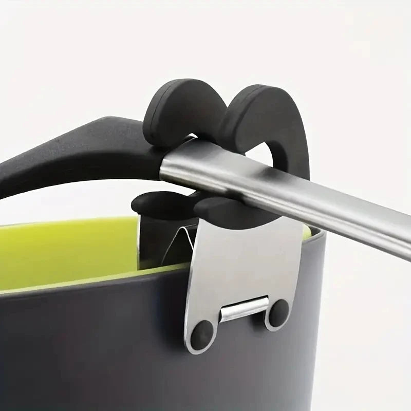 Stainless Steel Pot Spoon Holder with Silicone Clip by HitMyNeed
