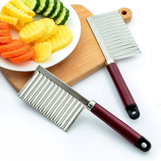 Stainless Steel Potato Crinkle Cutter Knife by HitMyNeed