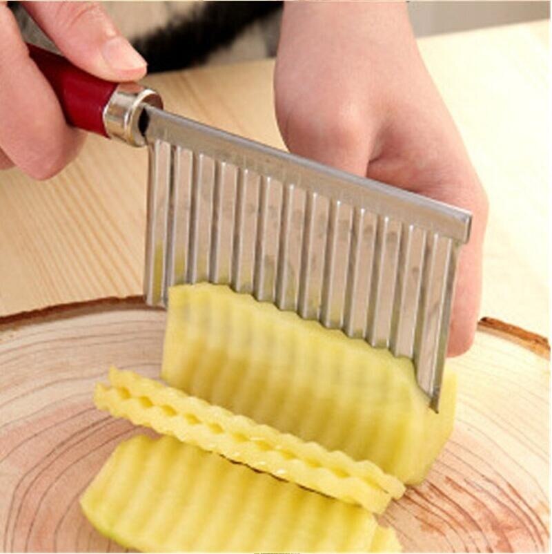 Stainless Steel Potato Crinkle Cutter Knife by HitMyNeed