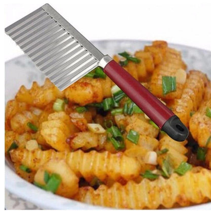 Stainless Steel Potato Crinkle Cutter Knife by HitMyNeed