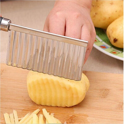 Stainless Steel Potato Crinkle Cutter Knife by HitMyNeed