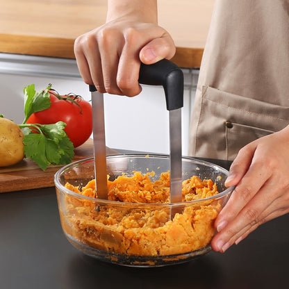 Stainless Steel Potato Masher with Comfort Handle by HitMyNeed