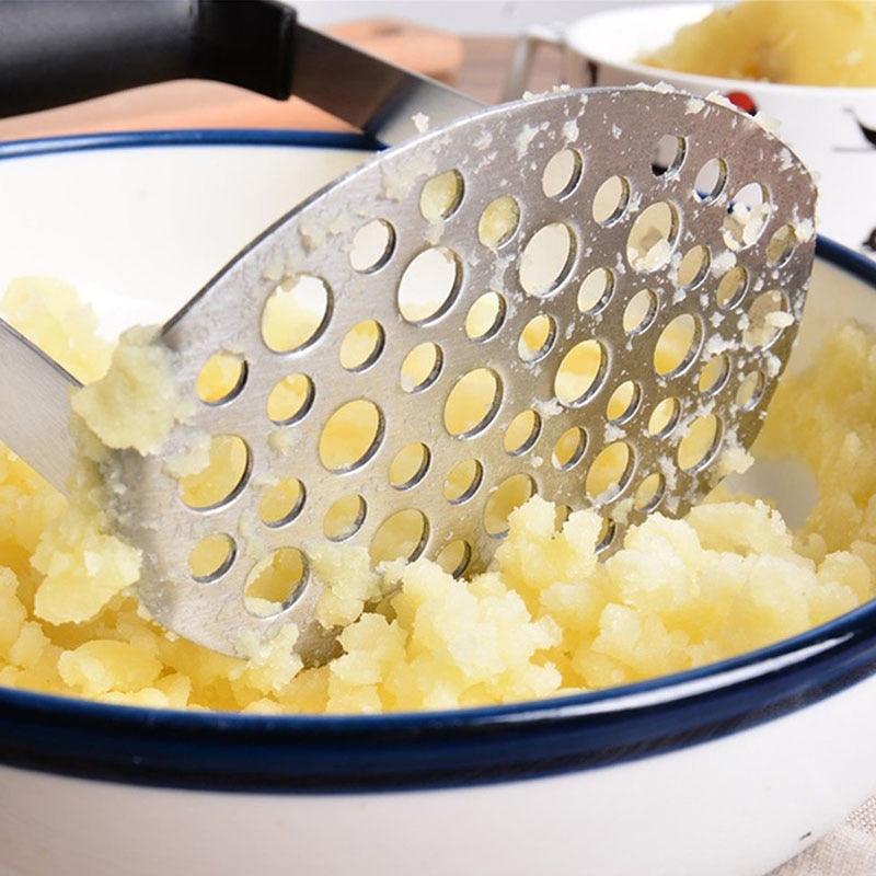 Stainless Steel Potato Masher with Comfort Handle by HitMyNeed