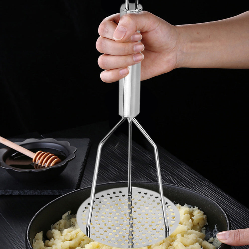 Stainless Steel Potato Masher with Micro-Hole Head by HitMyNeed
