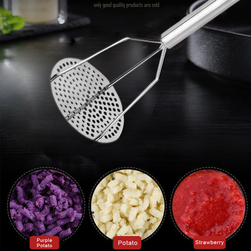 Stainless Steel Potato Masher with Micro-Hole Head by HitMyNeed