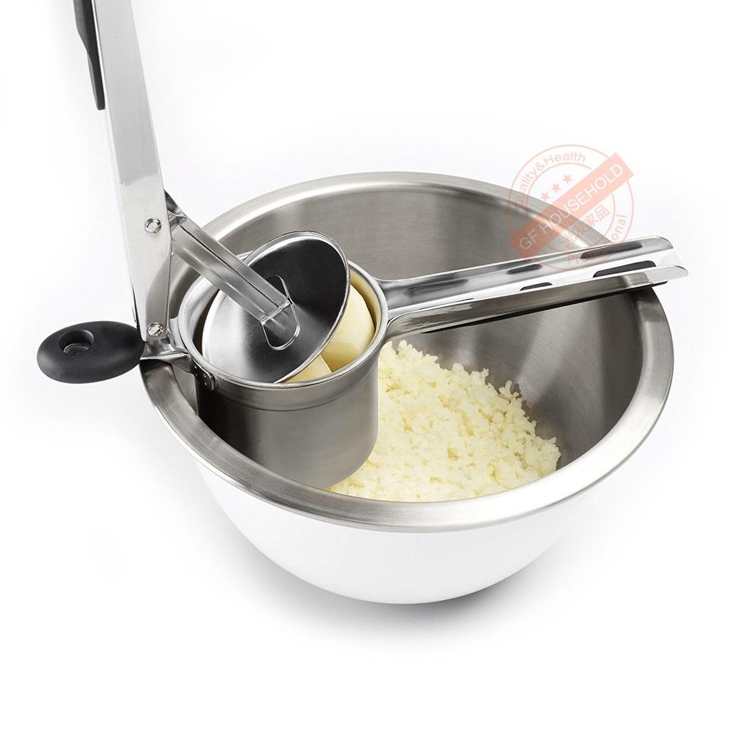 Stainless Steel Potato Ricer with 3 Discs by HitMyNeed