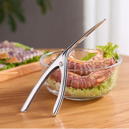 Stainless Steel Prawn and Shrimp Peeler Tool by HitMyNeed