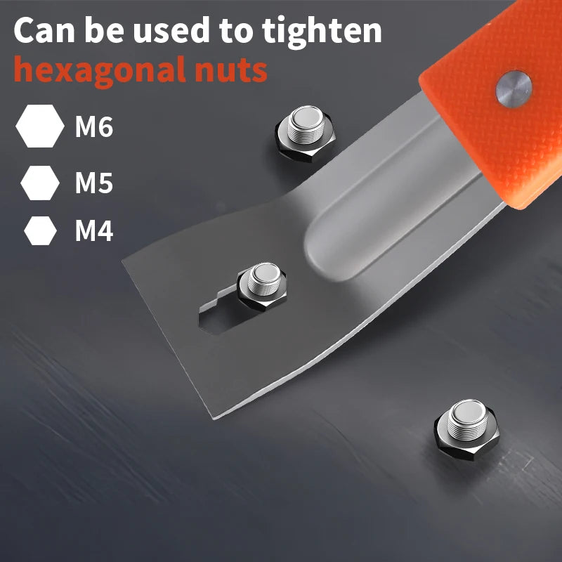 Stainless Steel Pry Bar with Hex Socket & Nail Puller by HitMyNeed