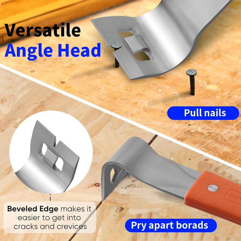 Stainless Steel Pry Bar with Hex Socket & Nail Puller by HitMyNeed
