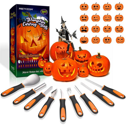 Stainless Steel Pumpkin Carving Set, 9-Piece by HitMyNeed