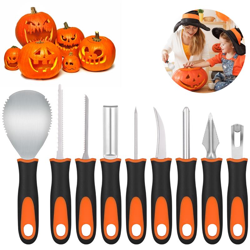 Stainless Steel Pumpkin Carving Set, 9-Piece by HitMyNeed