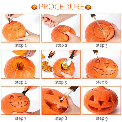 Stainless Steel Pumpkin Carving Set, 9-Piece by HitMyNeed