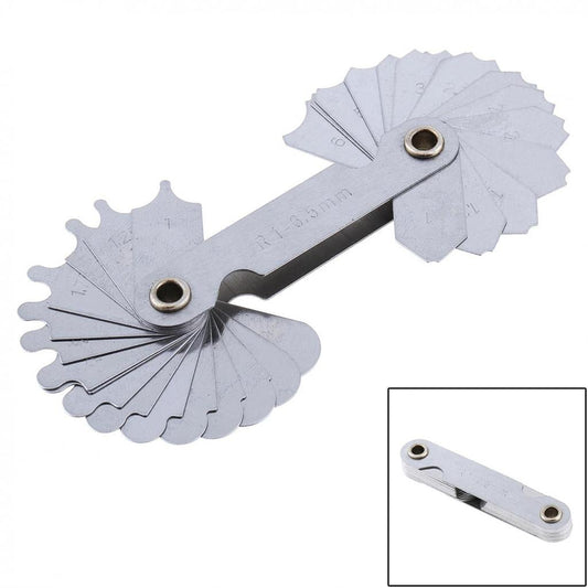 Stainless Steel Radius Gauge Measuring Tool 32-Blade by HitMyNeed