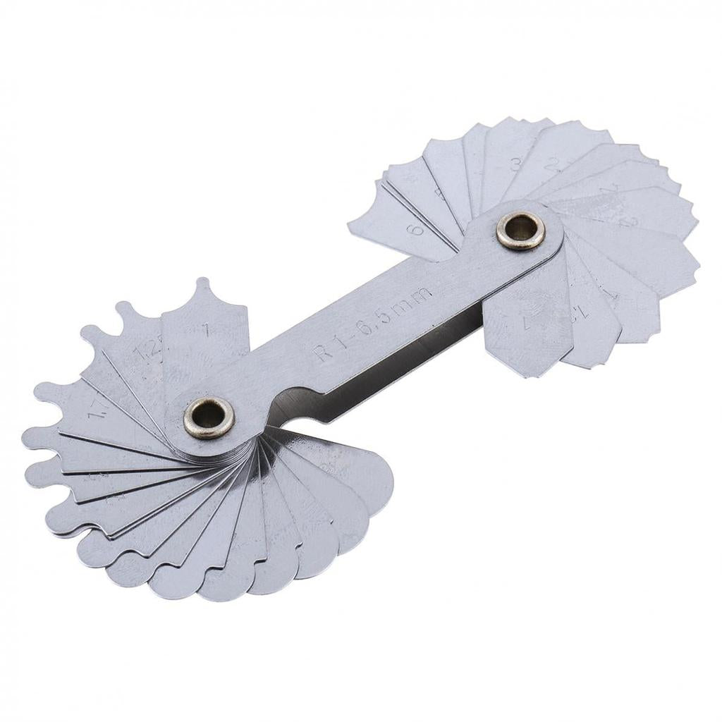 Stainless Steel Radius Gauge Measuring Tool 32-Blade by HitMyNeed