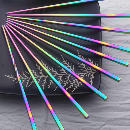 Stainless Steel Rainbow Chopsticks - 1 Pair by HitMyNeed