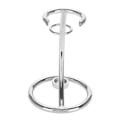 Stainless Steel Razor and Shaving Brush Stand by HitMyNeed