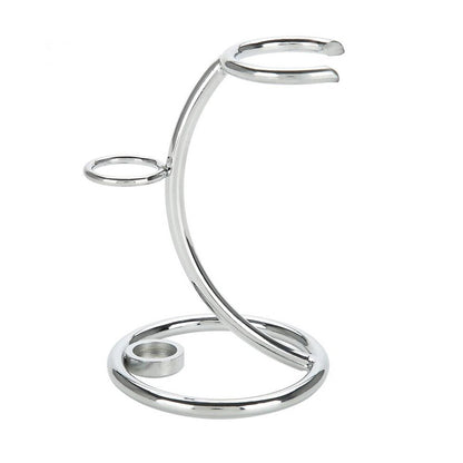 Stainless Steel Razor and Shaving Brush Stand by HitMyNeed