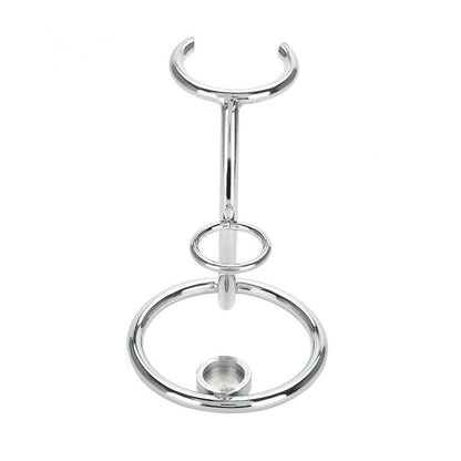 Stainless Steel Razor and Shaving Brush Stand by HitMyNeed