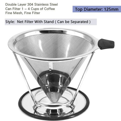 Stainless Steel Reusable Coffee Dripper Filter by HitMyNeed