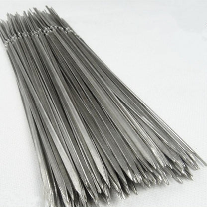 Stainless Steel Reusable Metal Skewers Set, 15 Pack by HitMyNeed