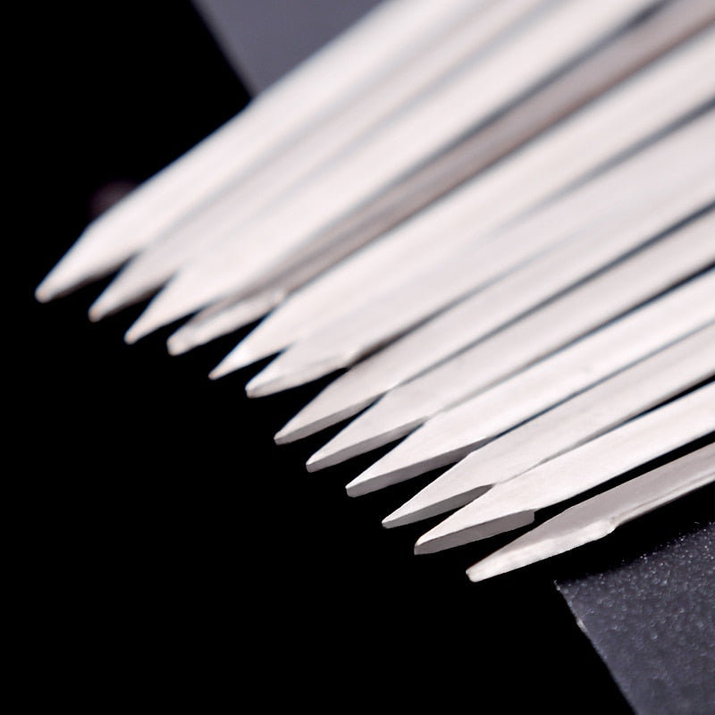 Stainless Steel Reusable Metal Skewers Set, 15 Pack by HitMyNeed