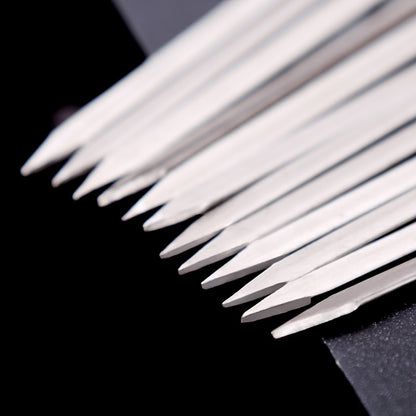 Stainless Steel Reusable Metal Skewers Set, 15 Pack by HitMyNeed