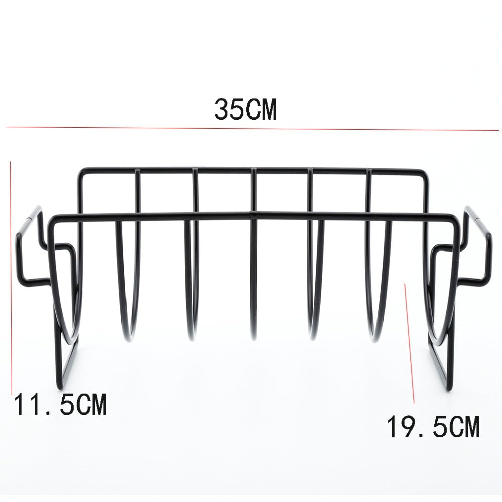 Stainless Steel Reversible BBQ Ribs Rack by HitMyNeed