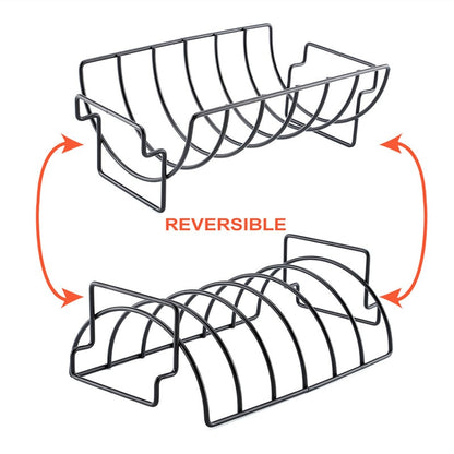 Stainless Steel Reversible BBQ Ribs Rack by HitMyNeed