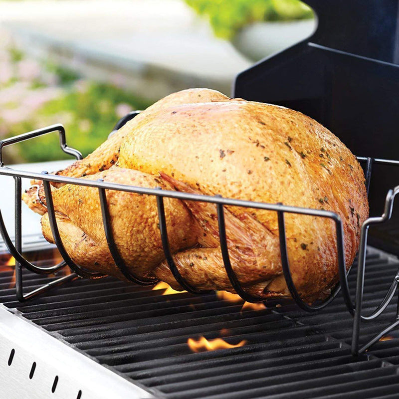 Stainless Steel Rib Rack for Grilling and Roasting by HitMyNeed