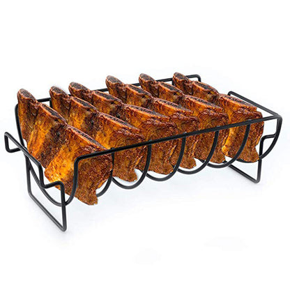 Stainless Steel Rib Rack for Grilling and Roasting by HitMyNeed