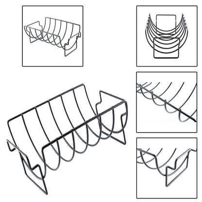 Stainless Steel Rib Rack for Grilling and Roasting by HitMyNeed