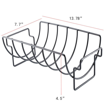 Stainless Steel Rib Rack for Grilling and Roasting by HitMyNeed