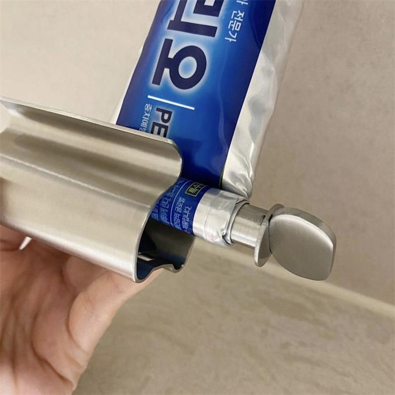 Stainless Steel Rolling Toothpaste Squeezer Holder by HitMyNeed