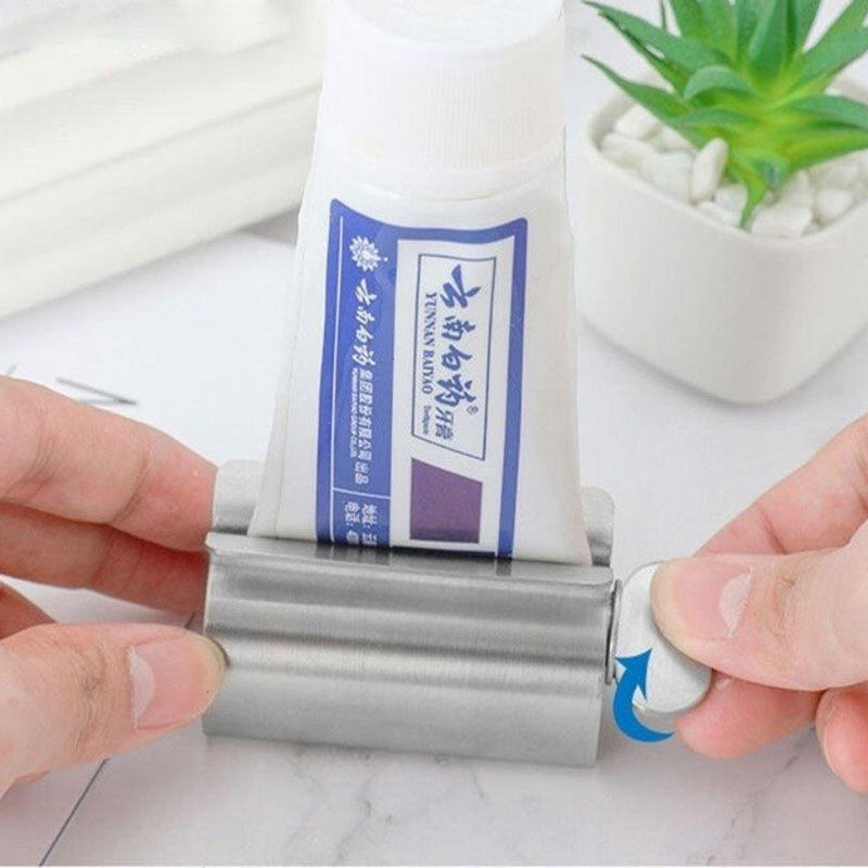 Stainless Steel Rolling Toothpaste Squeezer Holder by HitMyNeed