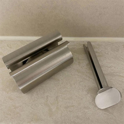 Stainless Steel Rolling Toothpaste Squeezer Holder by HitMyNeed