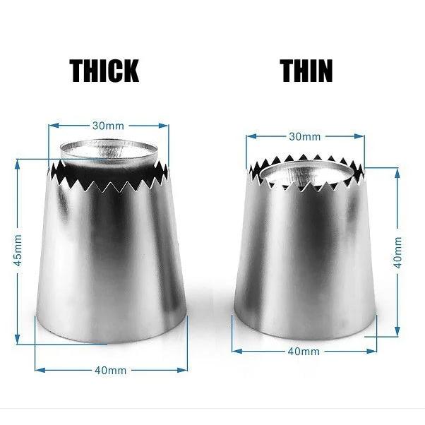 Stainless Steel Romeo Flower Pastry Nozzle Set by HitMyNeed