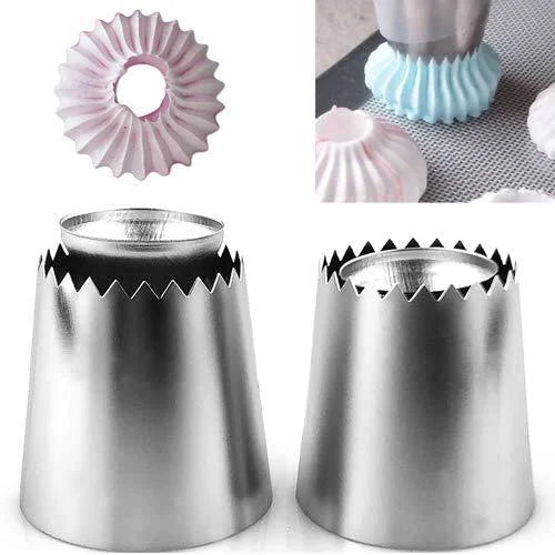 Stainless Steel Romeo Flower Pastry Nozzle Set Thin - 4cm by HitMyNeed