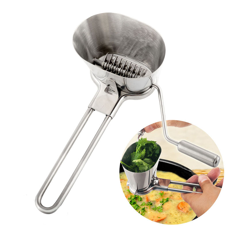 Stainless Steel Rotary Herb and Coriander Cutter by HitMyNeed