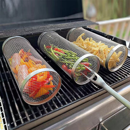 Stainless Steel Round BBQ Grill Grate b-30x9cm by HitMyNeed